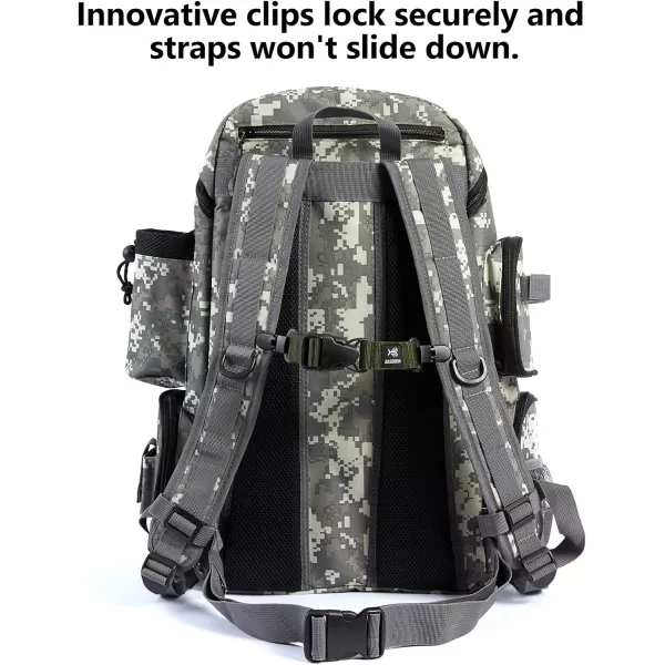 BASSDASH Adult Sternum Strap Adjustable Chest Strap for Backpack with Buckle 2PackUpdated Clip  Army Green