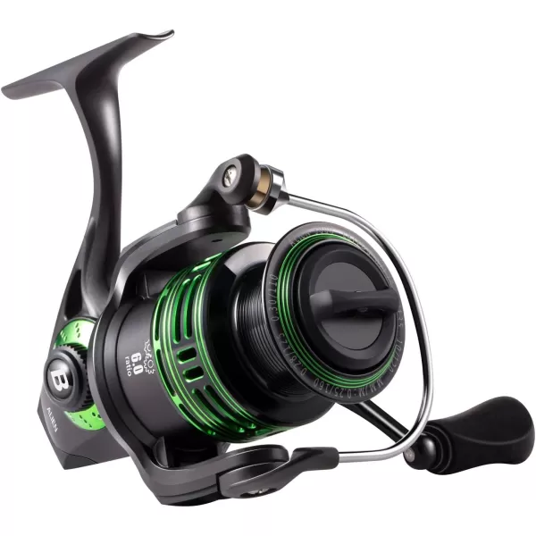 BASSDASH Alien Ultra Lightweight Carbon Spinning Fishing Reel BlueMagic Reel with Aluminum Body and Carbon Rotor Stainless Steel Bearings and Carbon Fiber Drag in 5 SizesALIEN 3000