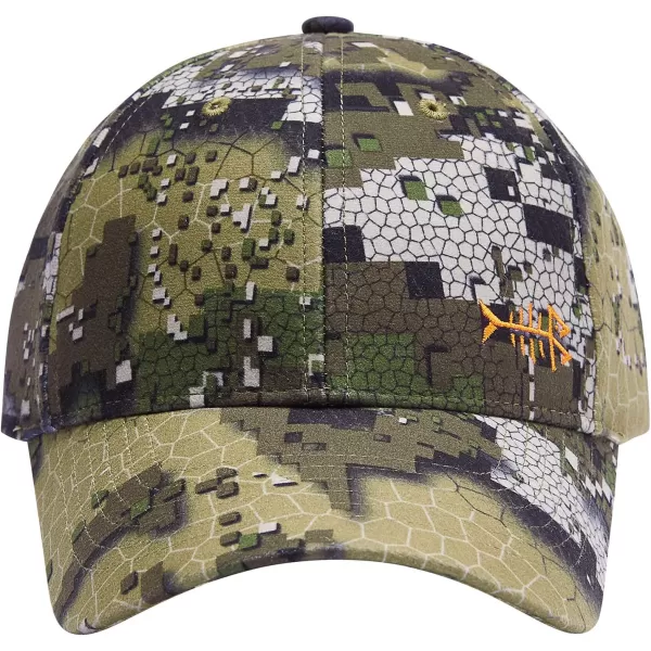 BASSDASH Desolve Camo Fishing Hunting Hat Unisex Adjustable Baseball CapVeil