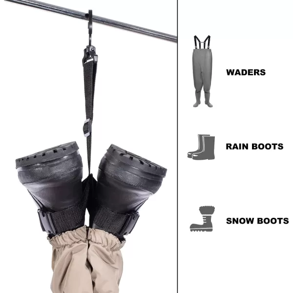 BASSDASH Fishing Wader Boot Hanger Adjustable Strap for Storage DryingBASSDASH Fishing Wader Boot Hanger Adjustable Strap for Storage Drying