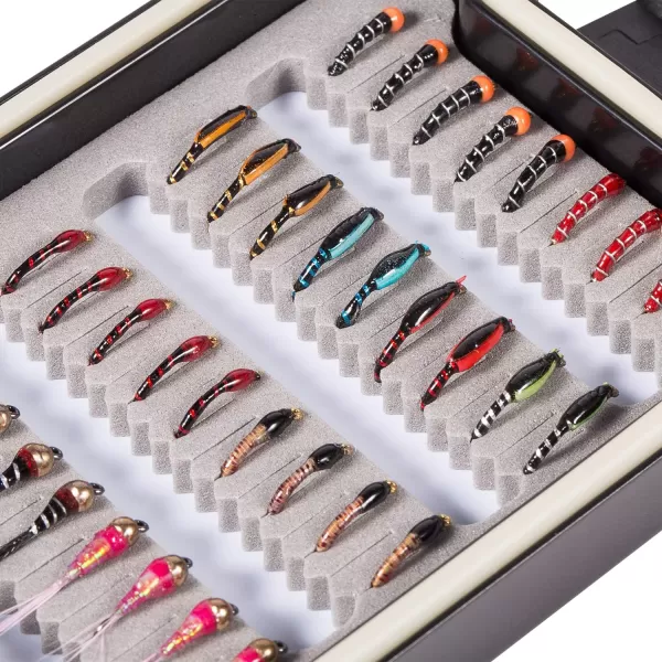 BASSDASH Fly Fishing Flies Kit Fly Assortment Trout Bass Fishing with Fly Box 366472768096pcs with DryWet Flies Nymphs Streamers Popper36 pcs midge flies with waterproof box