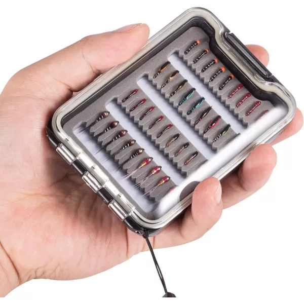 BASSDASH Fly Fishing Flies Kit Fly Assortment Trout Bass Fishing with Fly Box 366472768096pcs with DryWet Flies Nymphs Streamers Popper36 pcs midge flies with waterproof box