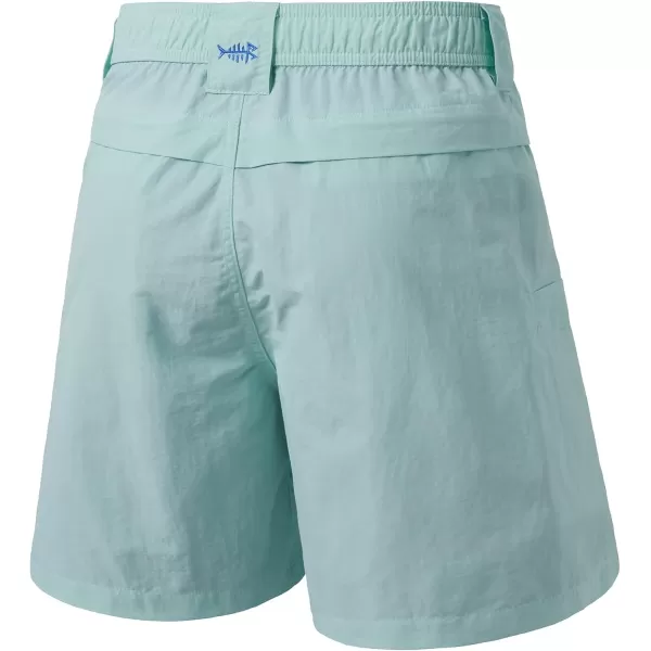 BASSDASH Mens 6 Fishing Shorts UPF 50 Water Resistant Quick Dry Hiking Cargo Shorts with Multi Pocket FP03MSeafoam