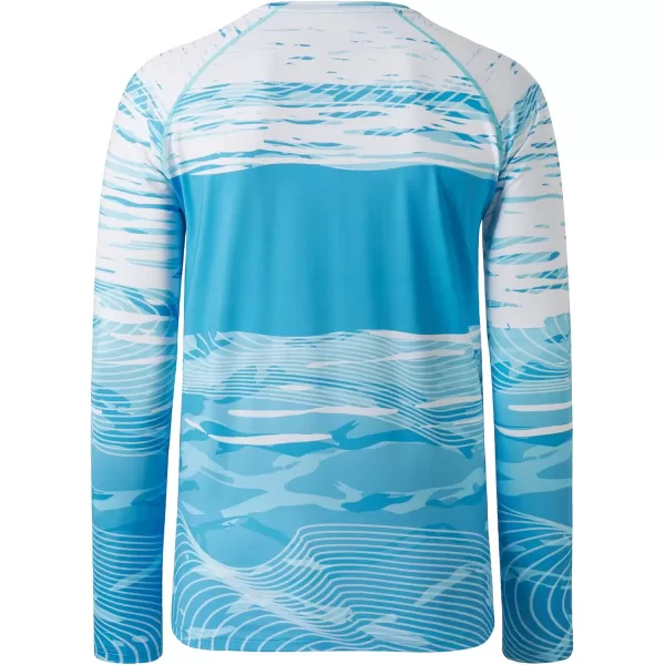 BASSDASH Mens UPF 50 Camo Fishing Shirt Quick Dry Long Sleeve Kayaking Hiking TShirtsFresh Water