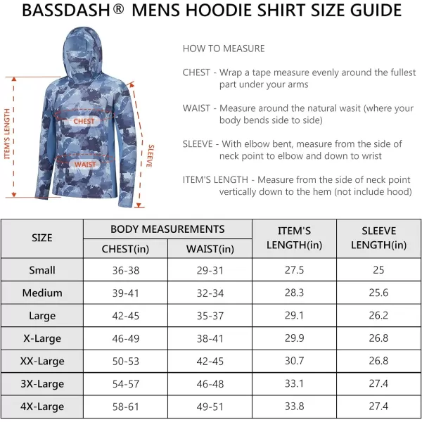 BASSDASH Mens UPF 50 Fishing Hiking Camo Hoodie Shirt with Face Mask Lightweight Neck Gaiter Long SleeveGreyPurple Camo With Neck Gaiter