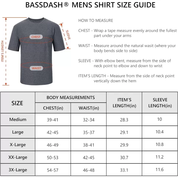 BASSDASH Mens UPF 50 Performance Short Sleeve Pocket TShirt UV Sun Protection Fishing Hiking Kayaking Sports ShirtsHeather GreyDark Blue Logo  Pack of 2