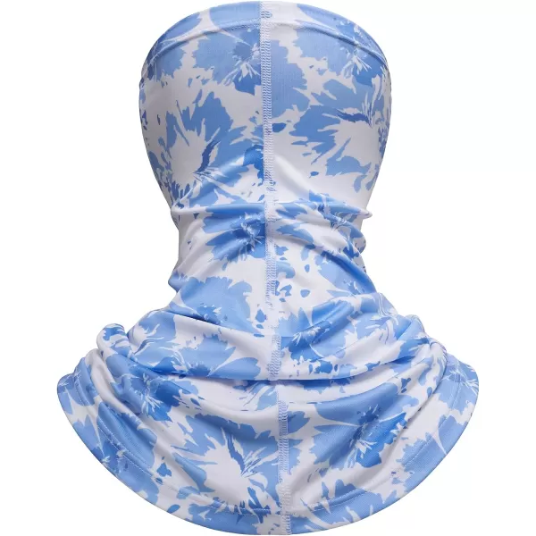 BASSDASH Neck Gaiter Mask UPF 50 Sun Protection for Men  Women Fishing Hiking OutdoorWatercolor Flowers With Holes