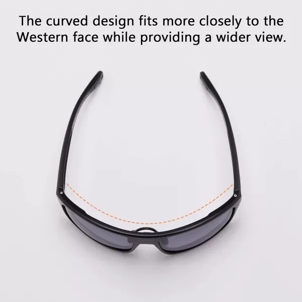 BASSDASH Polarized Sports Sunglasses for Men Women Fishing Driving Hiking UV400 with Lightweight TPX Unbreakable FrameV03 Frame  Matte Black  Lens  Dark Grey