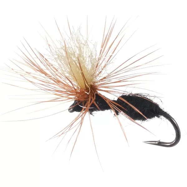 BASSDASH Trout Fly Fishing Flies Tenkara Wet Dry Flies Nymphs Sakasa Kebari 12pcs Assortment Barbless Barbed HooksBarbed Dry Flies for Trout Fishing