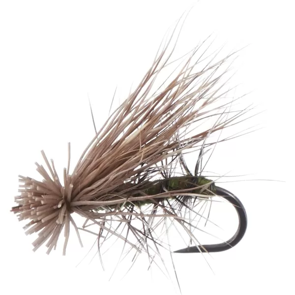BASSDASH Trout Fly Fishing Flies Tenkara Wet Dry Flies Nymphs Sakasa Kebari 12pcs Assortment Barbless Barbed HooksBarbless Nymphs and Dry Flies for Trout Fishing