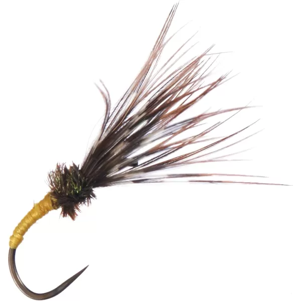 BASSDASH Trout Fly Fishing Flies Tenkara Wet Dry Flies Nymphs Sakasa Kebari 12pcs Assortment Barbless Barbed HooksBarbless Tenkara Flies for Trout Fishing