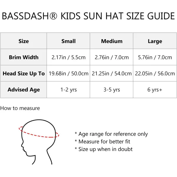 BASSDASH UPF 50 Kids Sun Hat with Wide Brim Neck Flap Mesh Vent for Boys GirlsFloral