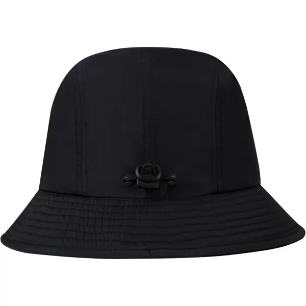 BASSDASH UPF50 Fishing Bucket Hat for Men Women Lightweight Water Resistant Packable Outdoor Summer Sun Hats FH13Black