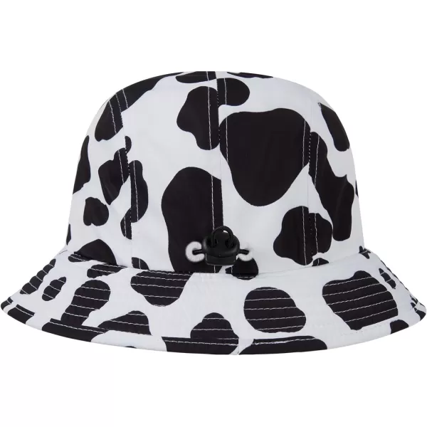 BASSDASH UPF50 Fishing Bucket Hat for Men Women Lightweight Water Resistant Packable Outdoor Summer Sun Hats FH13Cow Print