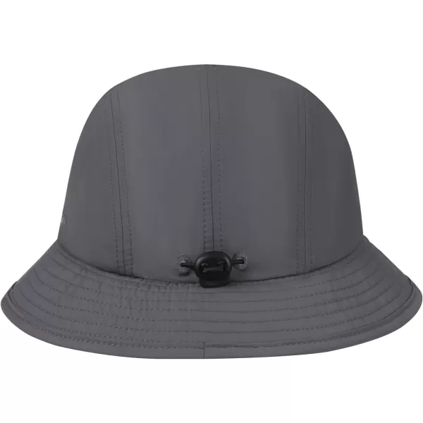 BASSDASH UPF50 Fishing Bucket Hat for Men Women Lightweight Water Resistant Packable Outdoor Summer Sun Hats FH13Dark Grey