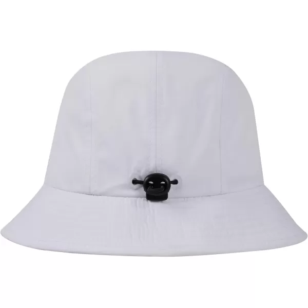 BASSDASH UPF50 Fishing Bucket Hat for Men Women Lightweight Water Resistant Packable Outdoor Summer Sun Hats FH13White