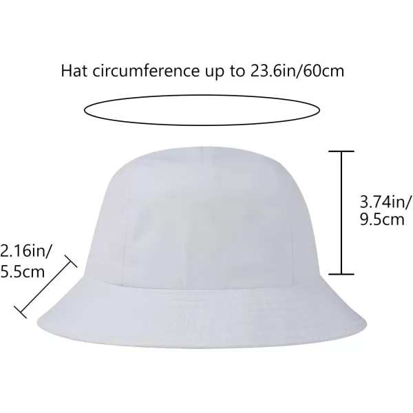 BASSDASH UPF50 Fishing Bucket Hat for Men Women Lightweight Water Resistant Packable Outdoor Summer Sun Hats FH13White