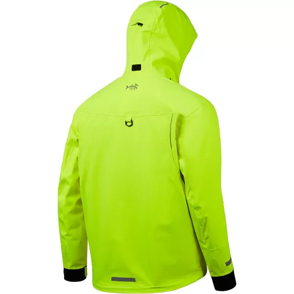 BASSDASH Valor Waterproof Fishing Jackets for Men Women Breathable Windproof Rain JacketFluorescent Yellow