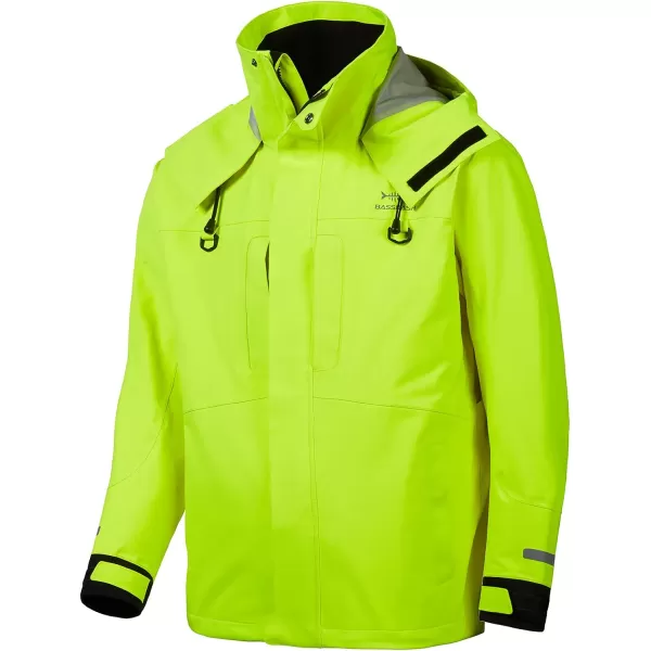 BASSDASH Valor Waterproof Fishing Jackets for Men Women Breathable Windproof Rain JacketFluorescent Yellow