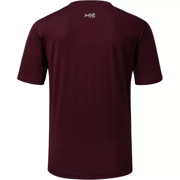 BASSDASHnbspMensnbspUPFnbsp50nbspShortnbspSleevenbspFishingnbspShirtsnbspPerformancenbspCoolingnbspUVnbspSunnbspProtectionnbsp HikingnbspTShirtsBurgundy Pack of 2