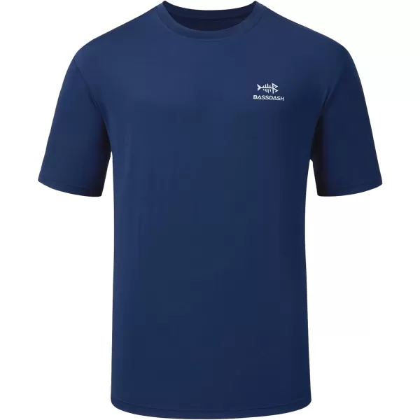 BASSDASHnbspMensnbspUPFnbsp50nbspShortnbspSleevenbspFishingnbspShirtsnbspPerformancenbspCoolingnbspUVnbspSunnbspProtectionnbsp HikingnbspTShirtsDark Blue Pack of 2