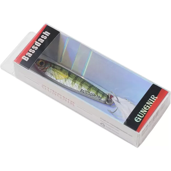 Bassdash Light Jigging Casting Lures 20g 30g with VMC Hooks for Saltwater Freshwater FishingGreen Perch 20g