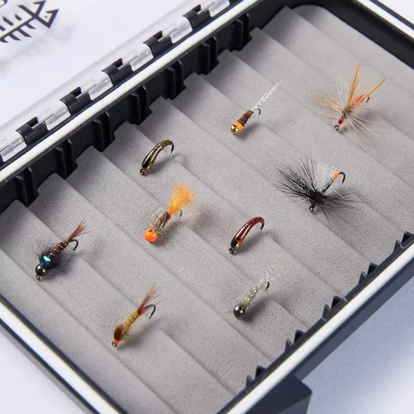 Bassdash Waterproof Fly Box SingleDouble Sided Fishing Flies Storage With FoamSilicone Slits Insert Streamer Jig Deep Trays  59L x 43W x 1HStreamer Jig Deep Trays  59u201DL x 43u201DW x 1u201DH