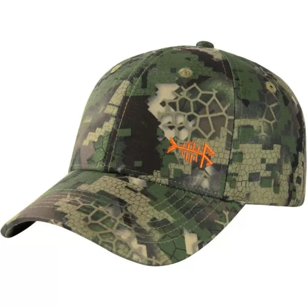 BASSDASH Desolve Camo Fishing Hunting Hat Unisex Adjustable Baseball CapWolf