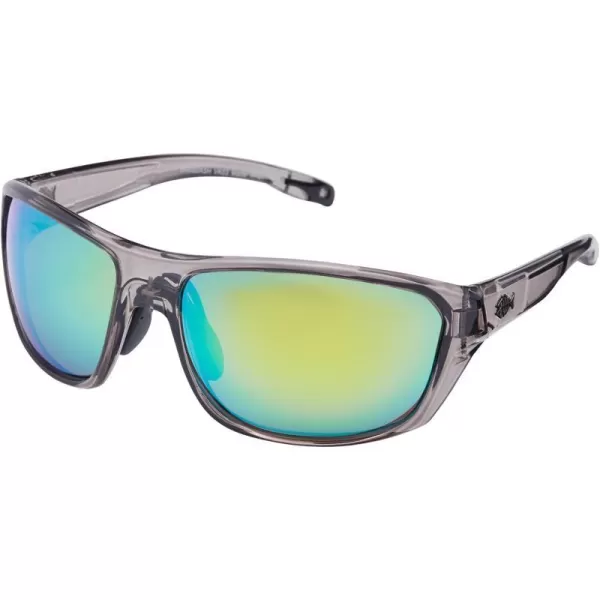 V03 Frame - Clear Grey  Lens - Green Mirror