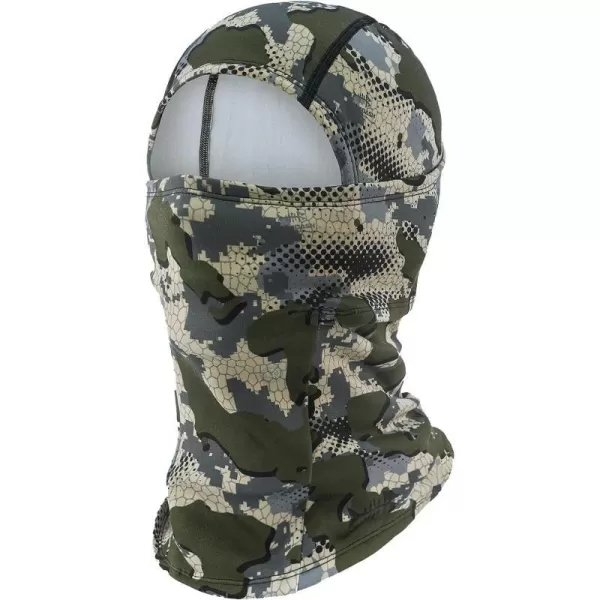 BASSDASH Winter Balaclava Fleece Ski Mask Ninja Hood Neck Warmer Fishing HuntingGreen Vegetation Camo