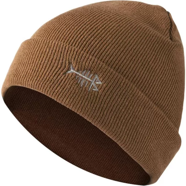 BASSDASH Winter Stretchy Knit Beanie Hats Soft Warm for Men Women Lightweight Stylish Unisex Cuffed BeaniesBrown