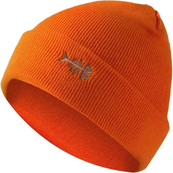 BASSDASH Winter Stretchy Knit Beanie Hats Soft Warm for Men Women Lightweight Stylish Unisex Cuffed BeaniesOrange