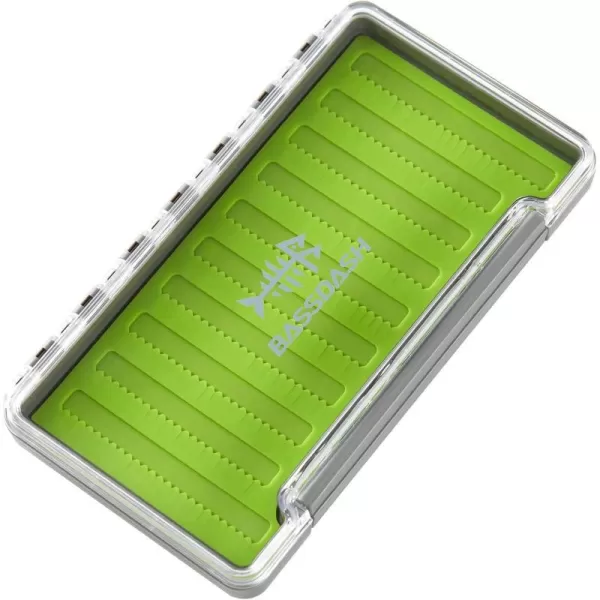 Bassdash Waterproof Fly Box SingleDouble Sided Fishing Flies Storage With FoamSilicone Slits Insert Streamer Jig Deep Trays  59L x 43W x 1HType 9  226 Silicone Slits 93u201Dx51u201Dx10u201D