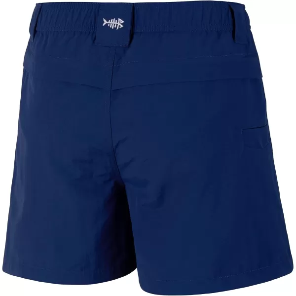 BASSDASH Youth 5quot Fishing Shorts UPF 50 Water Resistant Quick Dry Boys Girls Hiking Cargo Shorts with Pockets FP03YDark Blue