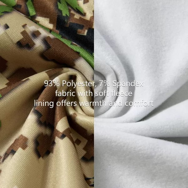 BASSDASH Fleece Neck Gaiter with Nose Hole Winter Face Mask for Men Women Windproof Scarf for Fishing Hunting SkiingHighland