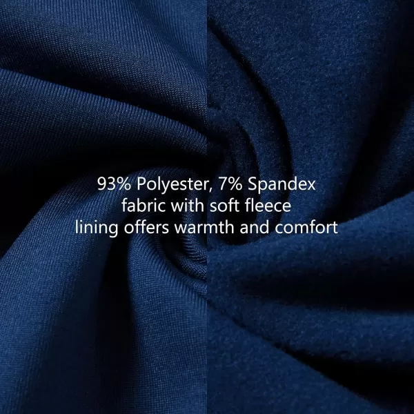 BASSDASH Fleece Neck Gaiter with Nose Hole Winter Face Mask for Men Women Windproof Scarf for Fishing Hunting SkiingNavy Blue