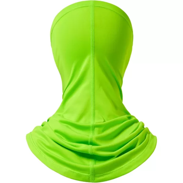 BASSDASH Neck Gaiter Mask UPF 50 Sun Protection for Men ampamp Women Fishing Hiking OutdoorFluorescent Green