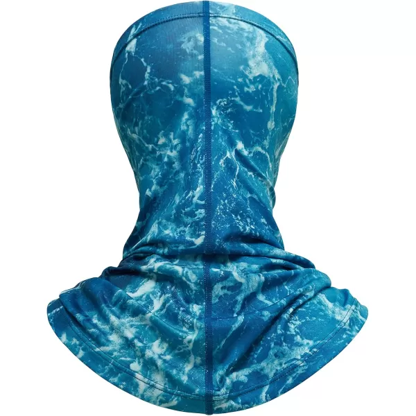 BASSDASH Neck Gaiter Mask UPF 50 Sun Protection for Men ampamp Women Fishing Hiking OutdoorOcean