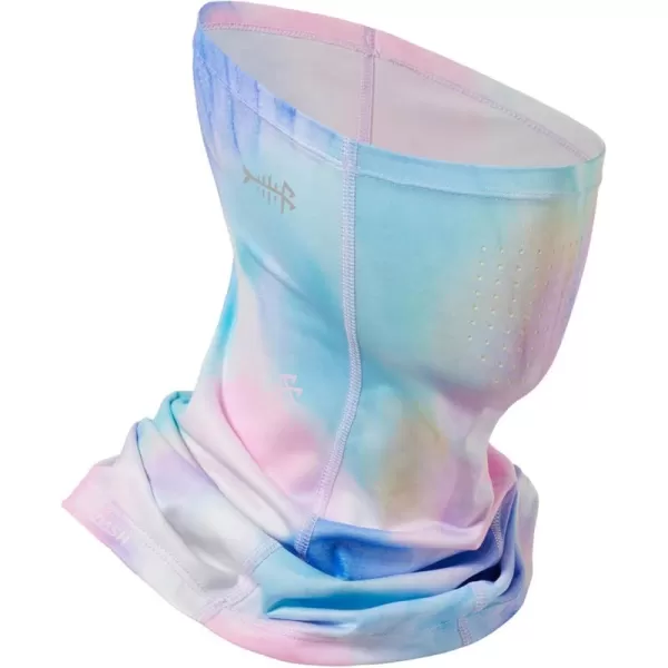 BASSDASH Neck Gaiter Mask UPF 50 Sun Protection for Men ampamp Women Fishing Hiking OutdoorPink Blue Tiedye