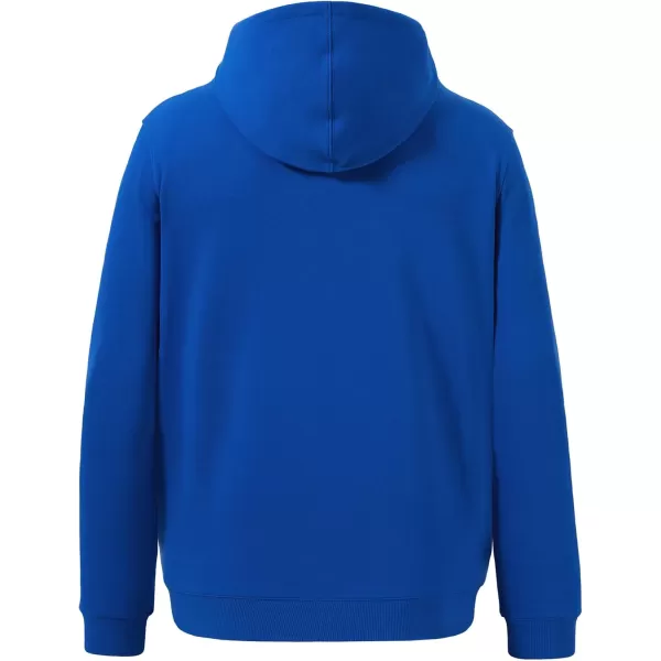 BASSDASH Mens Cotton Hoodie Long Sleeve Pullover Hooded Casual Drawstring Warm Sweatshirt with Kangaroo PocketRoyal Blue