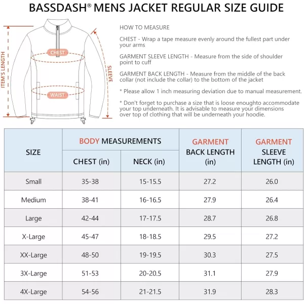 BASSDASH Mens Quarter Zip Jacket Mid Weight Polar Fleece Pullover Outdoor Warm Breathable Long Sleeve SweatshirtAiry Blue