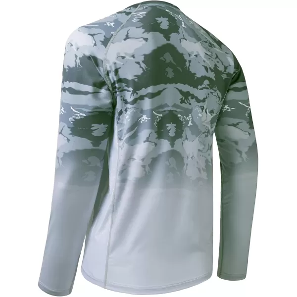 imageBASSDASH Mens UPF 50 Camo Fishing Shirt Quick Dry Long Sleeve Kayaking Hiking TShirtsAbstract Grey Marble Gradient