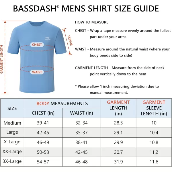 imageBASSDASH Mens UPF 50 Short Sleeve Fishing Shirts Performance Cooling UV Sun Protection Hiking TShirtsCarolina