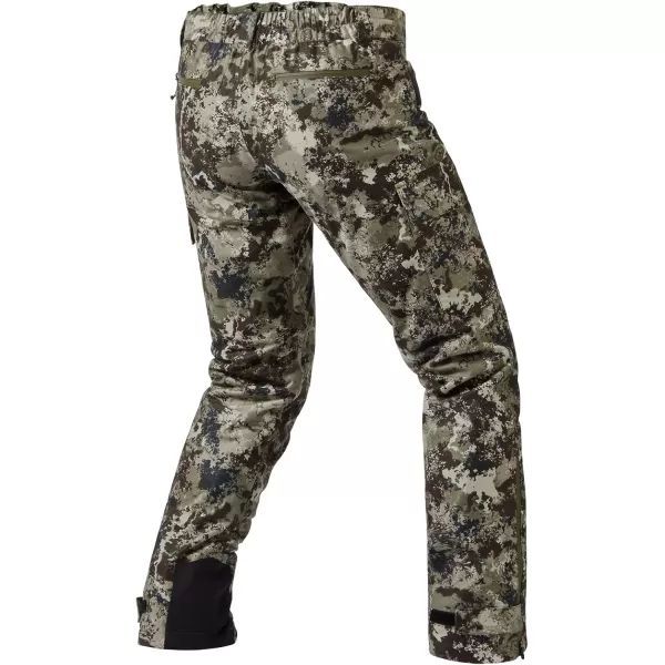 imageBASSDASH Walker Mens Waterproof Breathable Hunting Pants with Silent Outer Fabric for Fishing Turkey UplandGrunge Camo