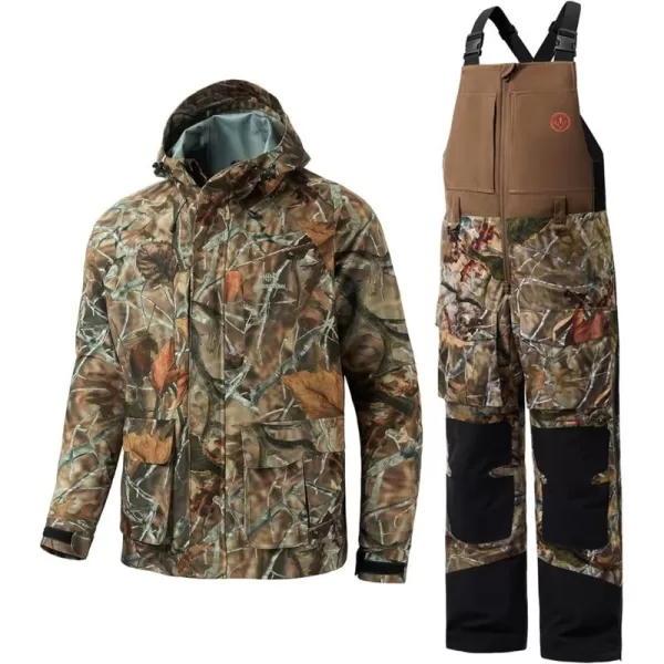 imageBASSDASH Autumn Forest Hunting Fishing Hunting JacketsM ampamp Splice II BibsM Bundle