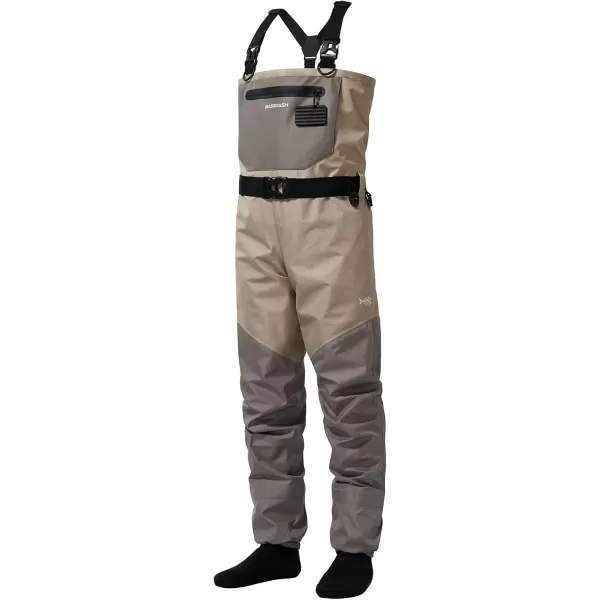 imageBASSDASH FW08 Mens Breathable Waders Waterproof Fly Fishing Chest FishingKhaki