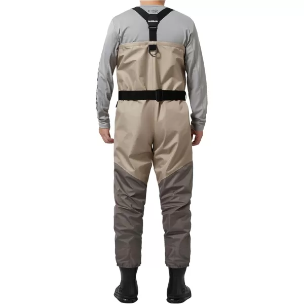 imageBASSDASH FW08 Mens Breathable Waders Waterproof Fly Fishing Chest FishingKhaki