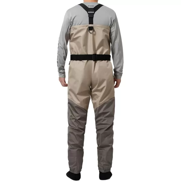 imageBASSDASH FW08 Mens Breathable Waders Waterproof Fly Fishing Chest FishingKhaki