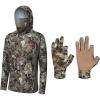 imageBASSDASH Grunge Camo Hunting Fishing  Hunting HoodieMedium ampamp GlovesXLarge Bundle