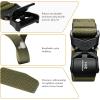 imageBASSDASH Mens Tactical Belt Military Rigger Work Belt 15 Nylon Web with Heavy Duty Quick Release Buckle Hiking Hunting